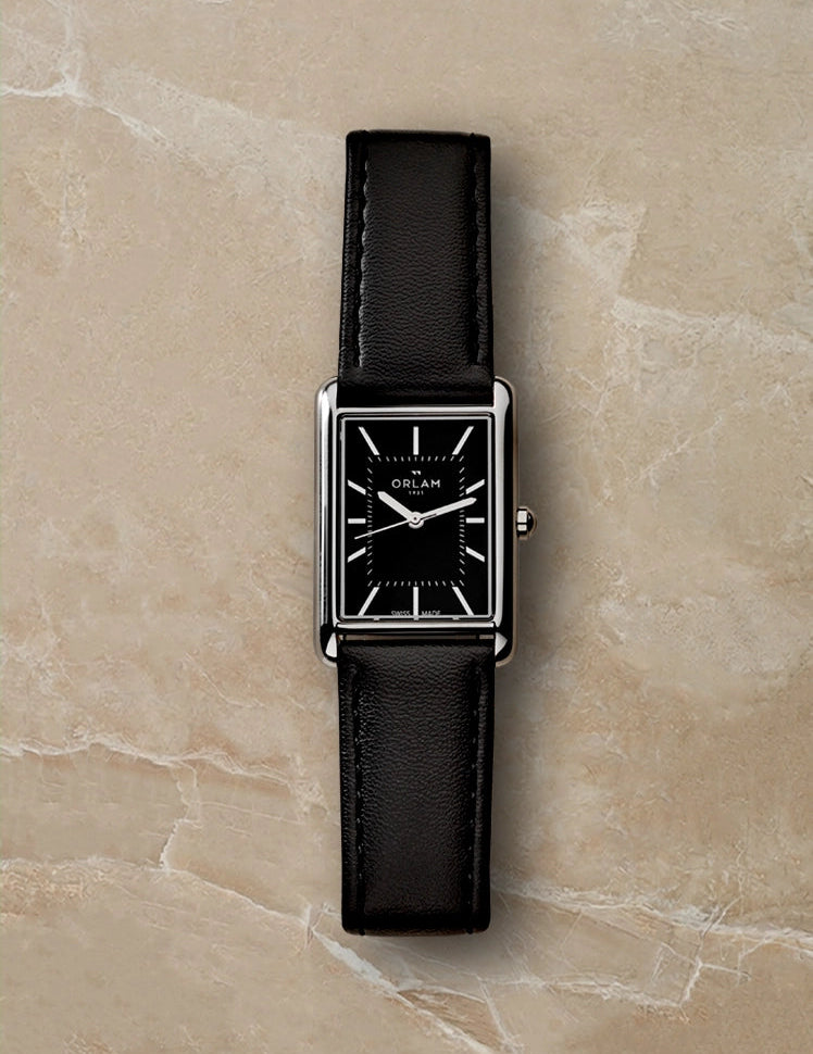 Odyssey Watch, Black Leather